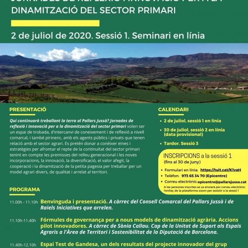 El ayuntamiento de Gandesa, la asociación Rurbans y GO_RETA presentan el Espacio test agrario de Gandesa en las jornadas de reflexión sobre el futuro del sector primario en la comarca del Pallars Jussà en Catalunya