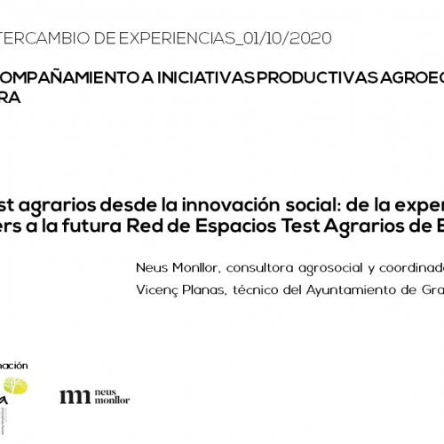 La RETA está Activia divulgando la innovación social desde los espacios test agrarios